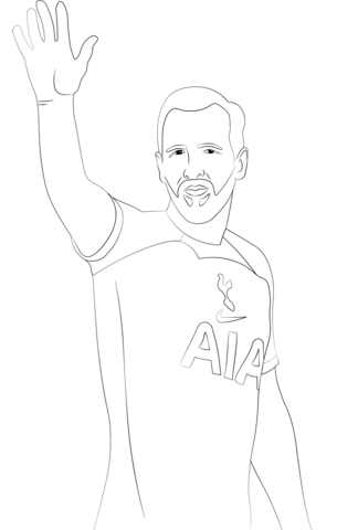 Harry Kane Coloring Page